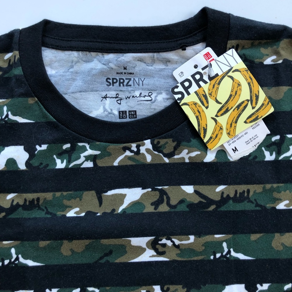 T shirt Men’s Uniqlo Andy Warhol Green